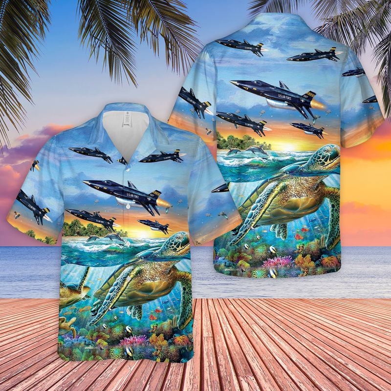 S Air Force North American X-15 Hawaiian Shirt - Beachwear For Men - Best Hawaiian Shirts