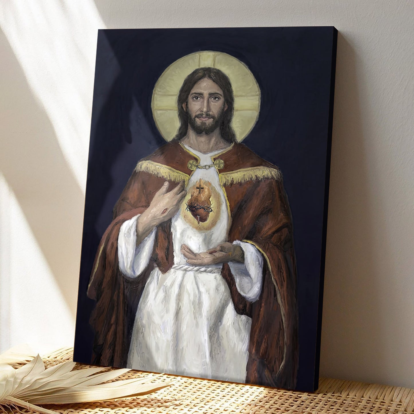 Sacred Heart - Jesus Canvas Poster - Christian Wall Art - Christ Pictures - Christian Canvas Prints - Religious Wall Art Canvas - Ciaocustom
