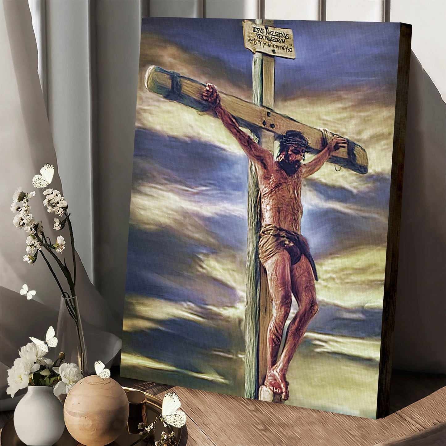 Sacrifice Jesus Paintings Jesus Wall Art Jesus Artwork - Canvas Pictures - Jesus Canvas Art - Christian Wall Art