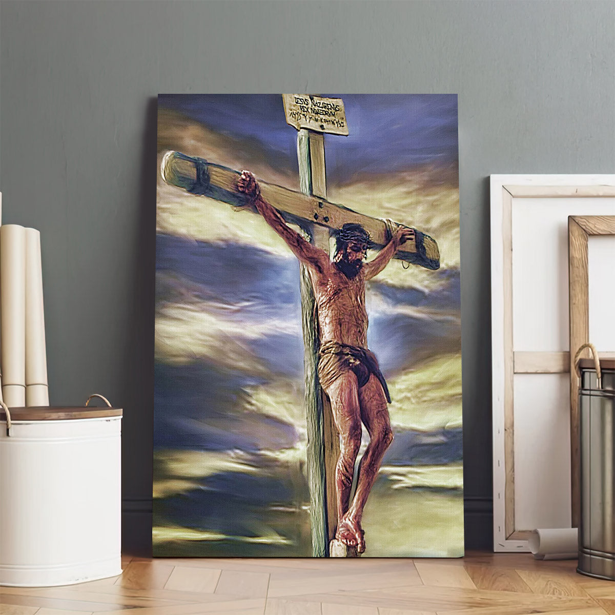 Sacrifice Jesus Paintings Jesus Wall Art Jesus Artwork - Canvas Pictures - Jesus Canvas Art - Christian Wall Art