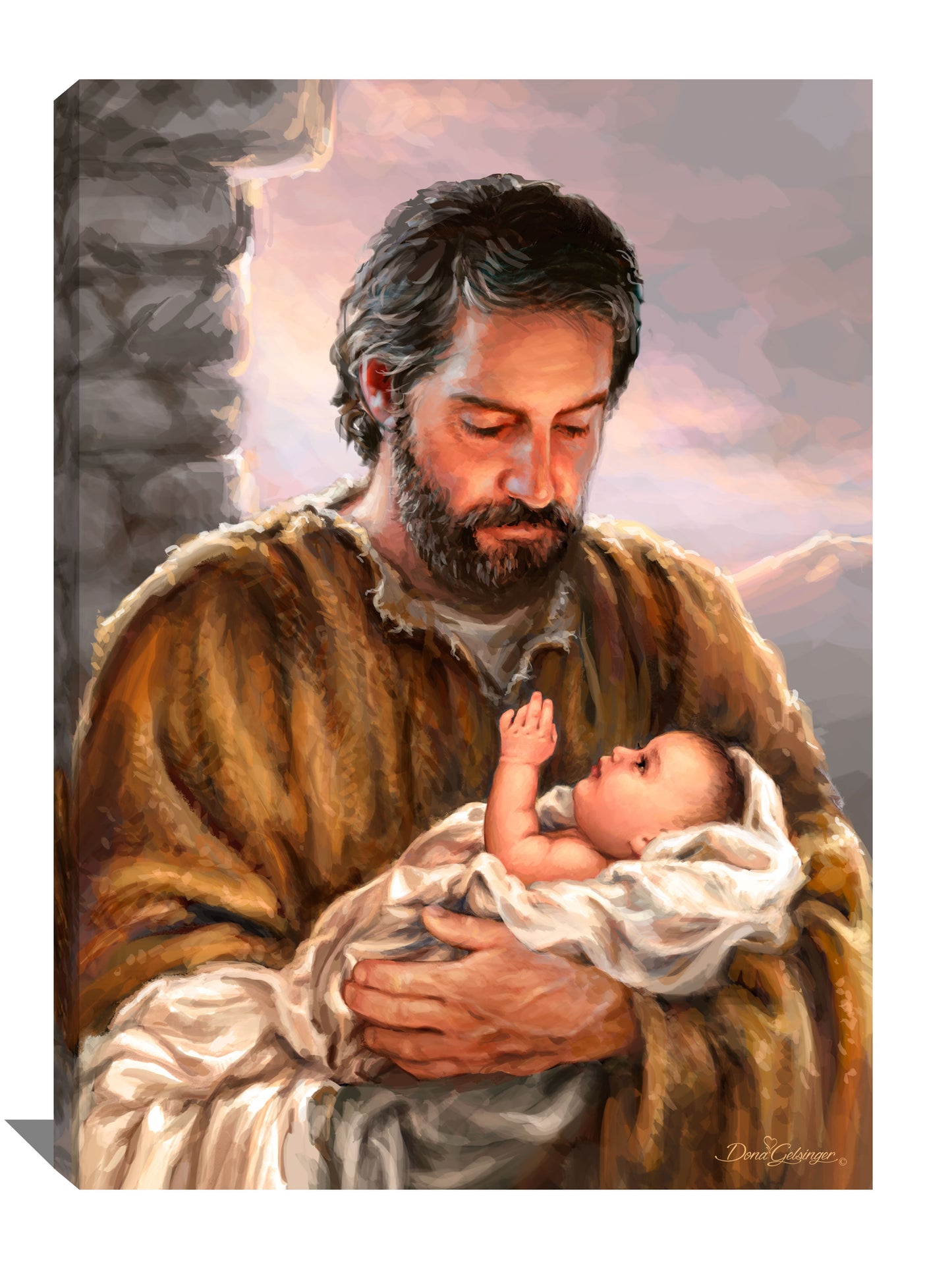 Saint Joseph Canvas Wall Art - Christian Wall Decor - Religious Gift