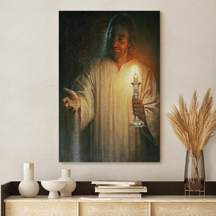 Salt And Light Canvas Wall Art - Jesus Picture - Jesus Portrait Canvas