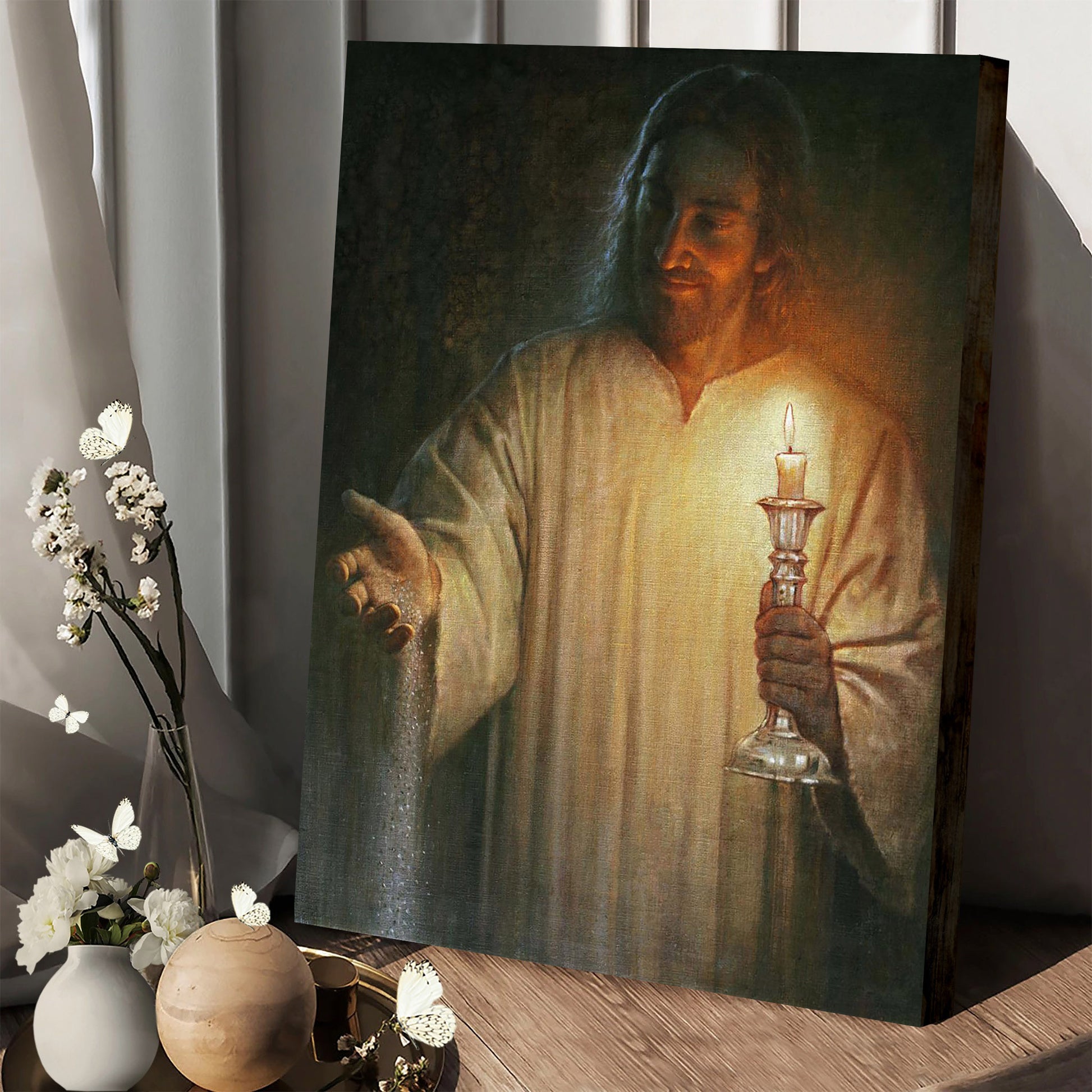 Salt And Light Canvas Wall Art - Jesus Picture - Jesus Portrait Canvas