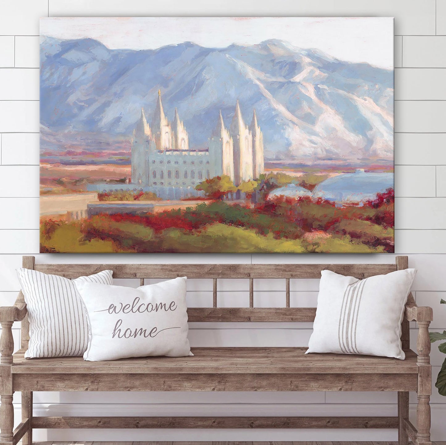 Salt Lake Eternal Canvas Wall Art - Christian Wall Decor
