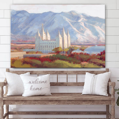 Salt Lake Eternal Canvas Wall Art - Christian Wall Decor