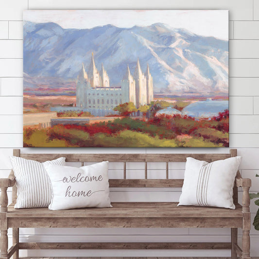 Salt Lake Eternal Canvas Wall Art - Christian Wall Decor