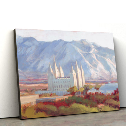 Salt Lake Eternal Canvas Wall Art - Christian Wall Decor