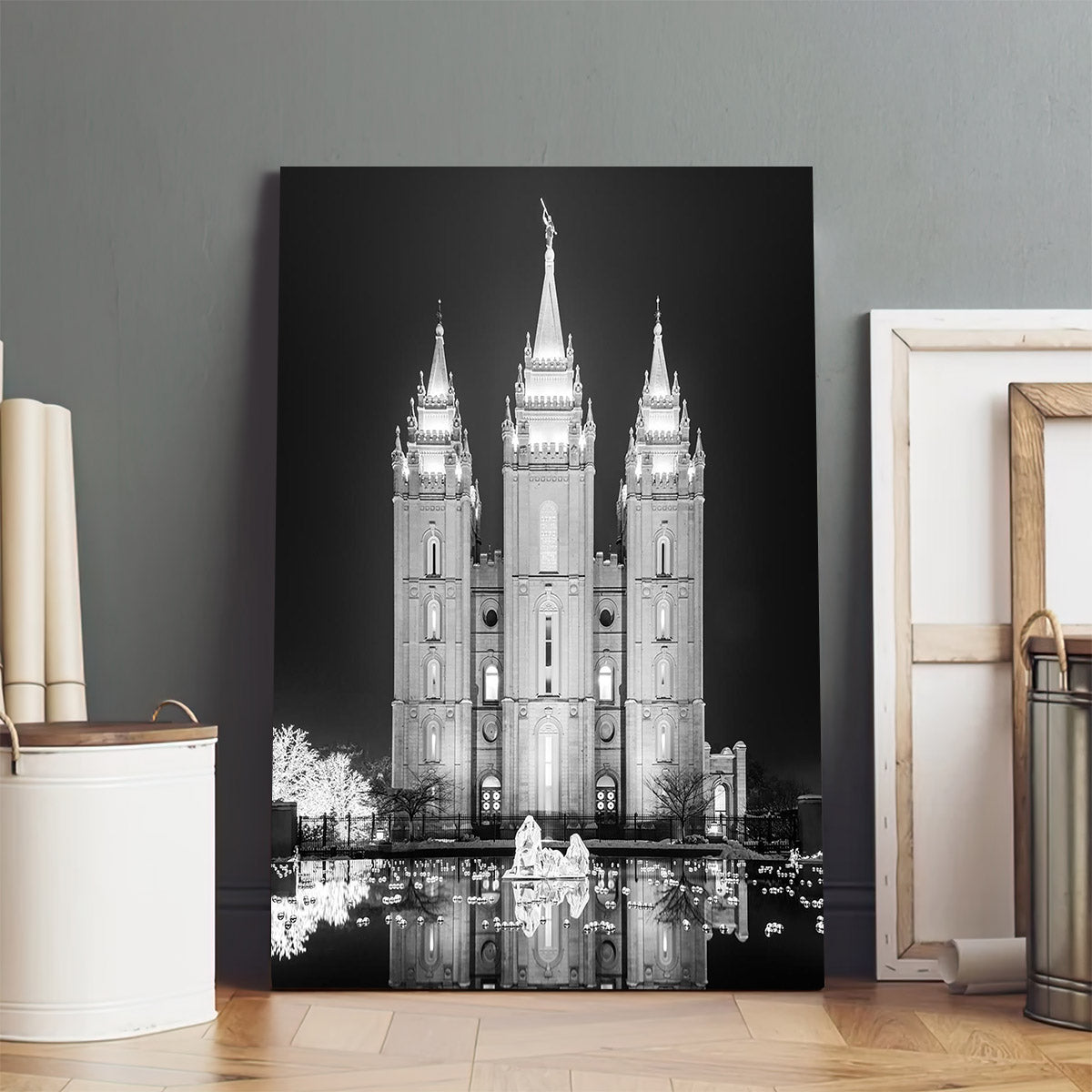 Salt Lake Nativity Canvas Wall Art - Christian Wall Decor