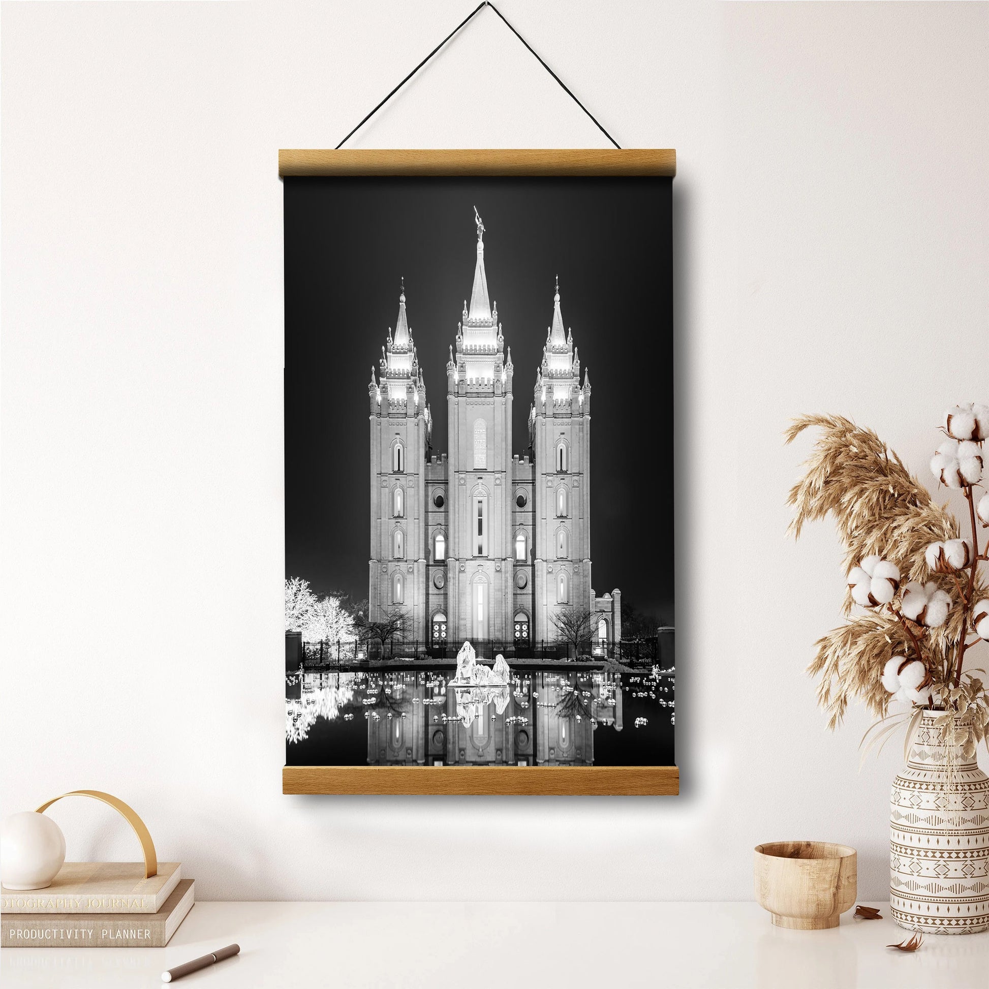 Salt Lake Nativity Hanging Canvas Wall Art - Christian Wall Decor - Religious Canvas