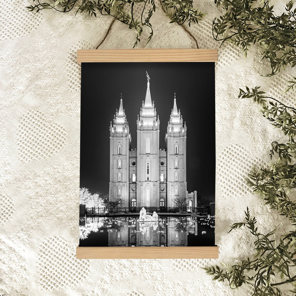 Salt Lake Nativity Hanging Canvas Wall Art - Christian Wall Decor - Religious Canvas