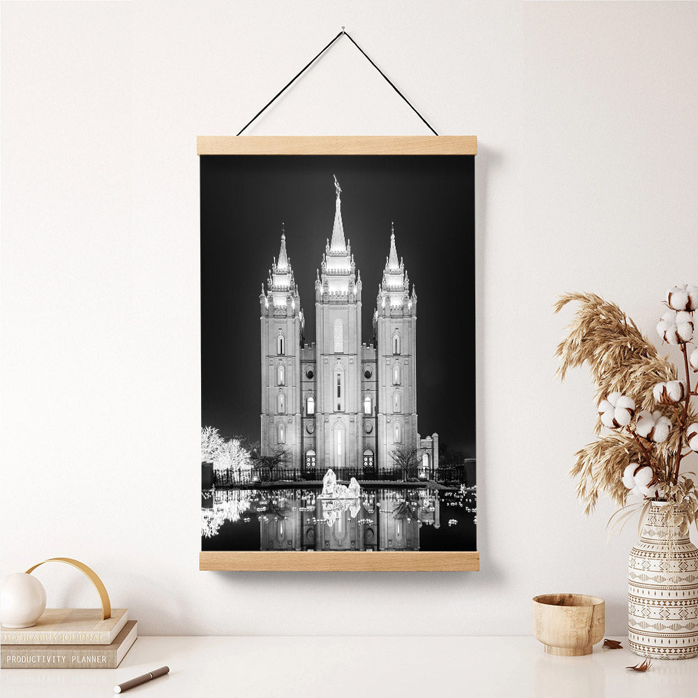 Salt Lake Nativity Hanging Canvas Wall Art - Christian Wall Decor - Religious Canvas