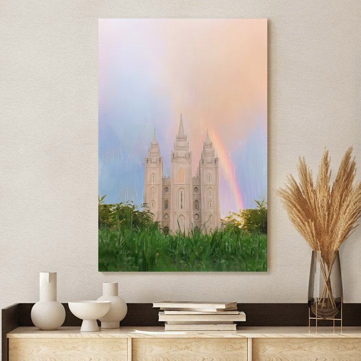 Salt Lake Temple 2 Canvas Pictures - Temple Canvas Wall Decor - Christian Canvas Wall Art