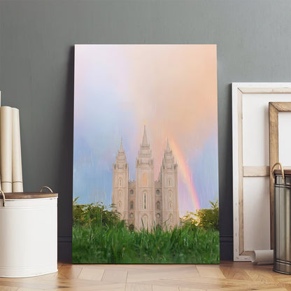 Salt Lake Temple 2 Canvas Pictures - Temple Canvas Wall Decor - Christian Canvas Wall Art