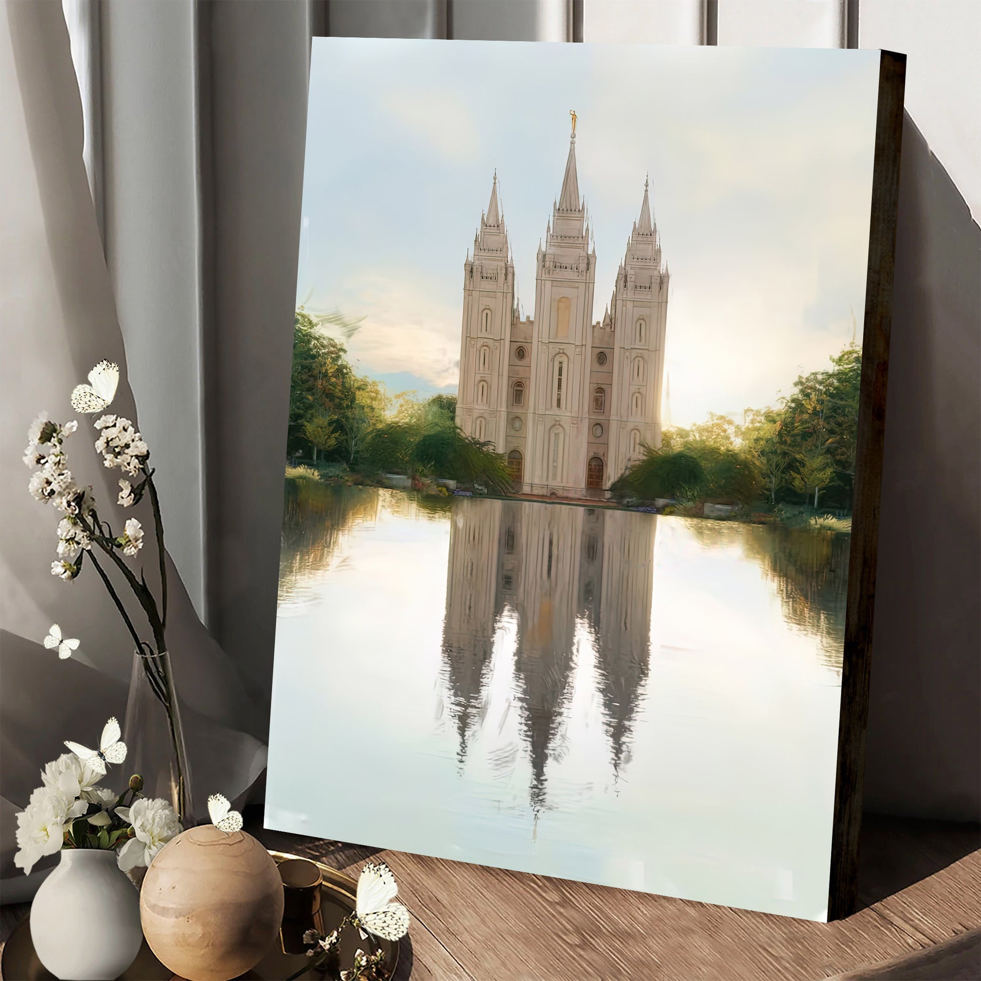 Salt Lake Temple 3 Canvas Pictures - Temple Canvas Wall Decor - Christian Canvas Wall Art