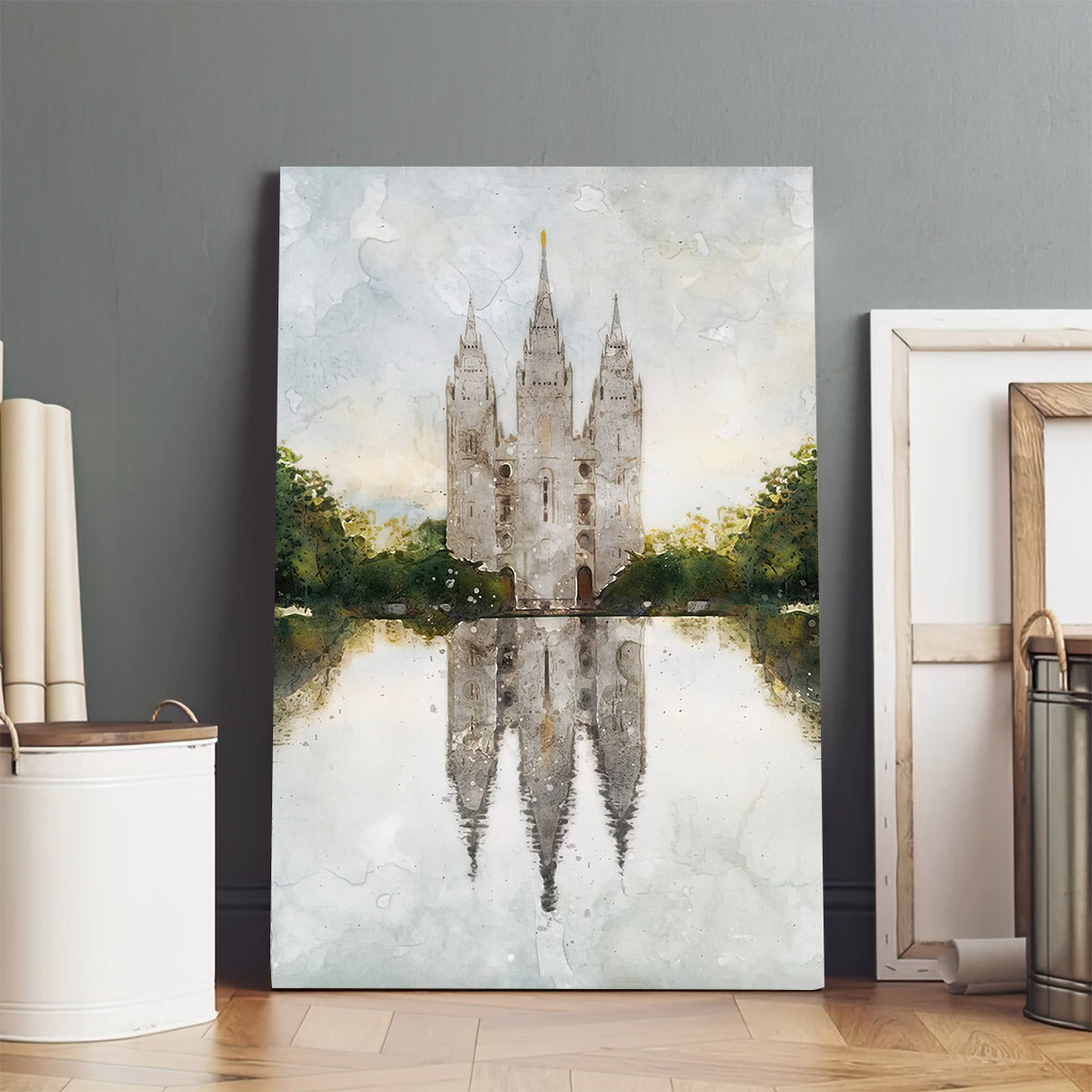 Salt Lake Temple 4 Canvas Pictures - Temple Canvas Wall Decor - Christian Canvas Wall Art