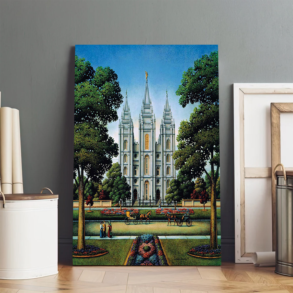 Salt Lake Temple Canvas Pictures - Jesus Canvas Art - Christian Wall Art