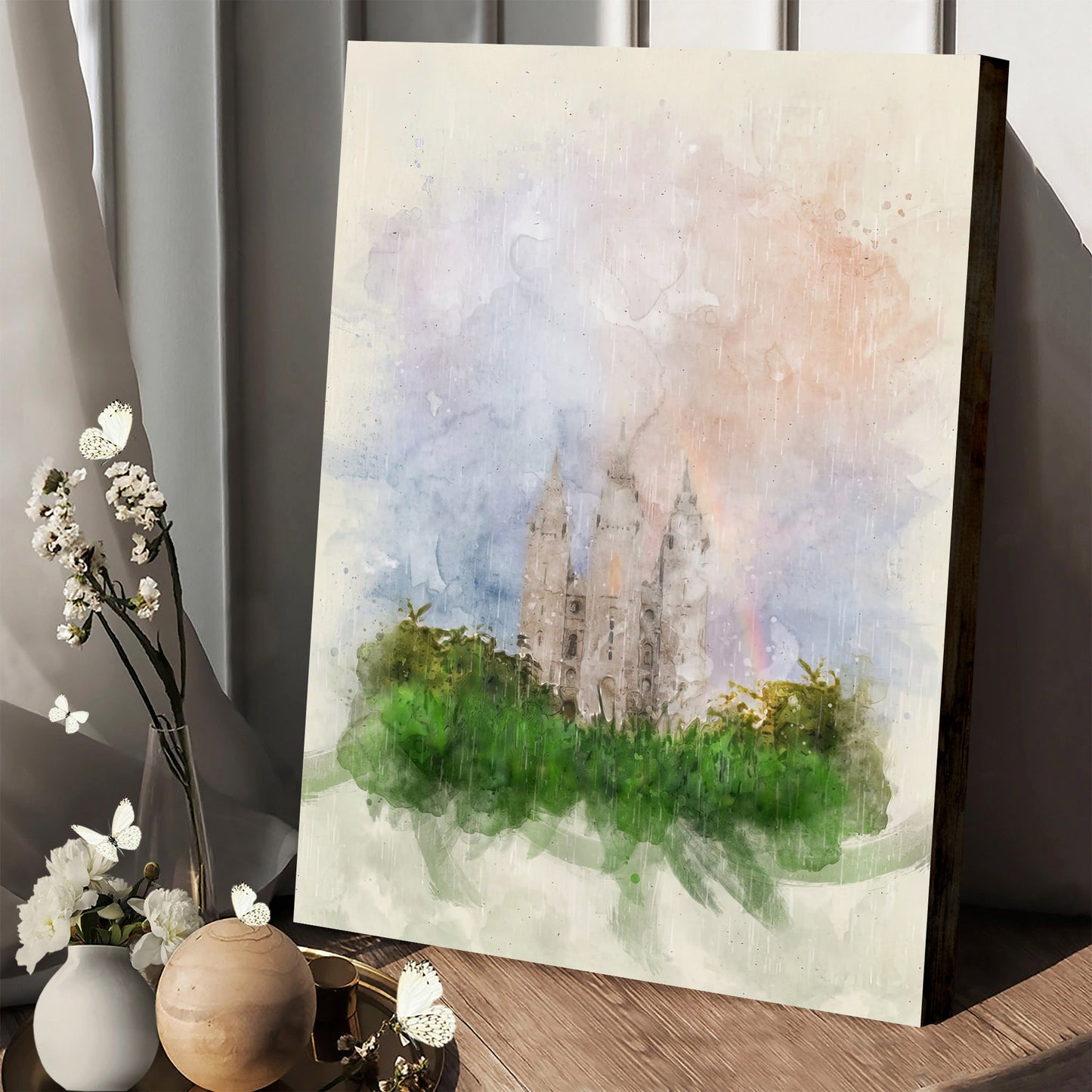 Salt Lake Temple Canvas Pictures - Temple Canvas Wall Decor - Christian Canvas Wall Art