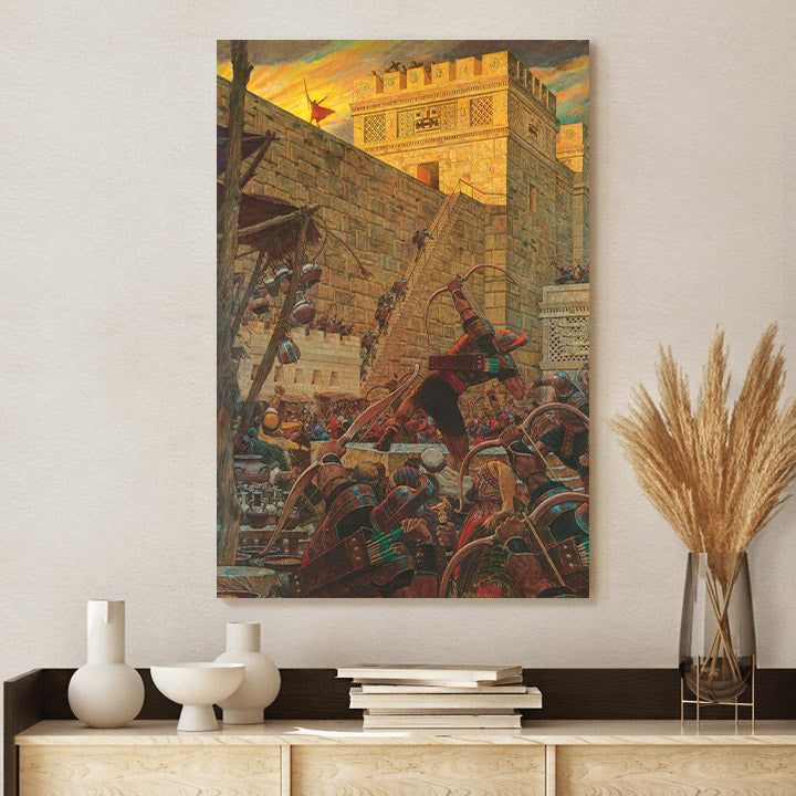 Samuel The Lamanite On The Wall Canvas Pictures - Religious Canvas Wall Art - Scriptures Wall Decor