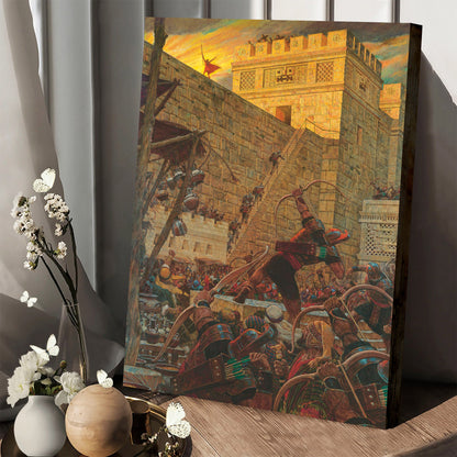 Samuel The Lamanite On The Wall Canvas Pictures - Religious Canvas Wall Art - Scriptures Wall Decor