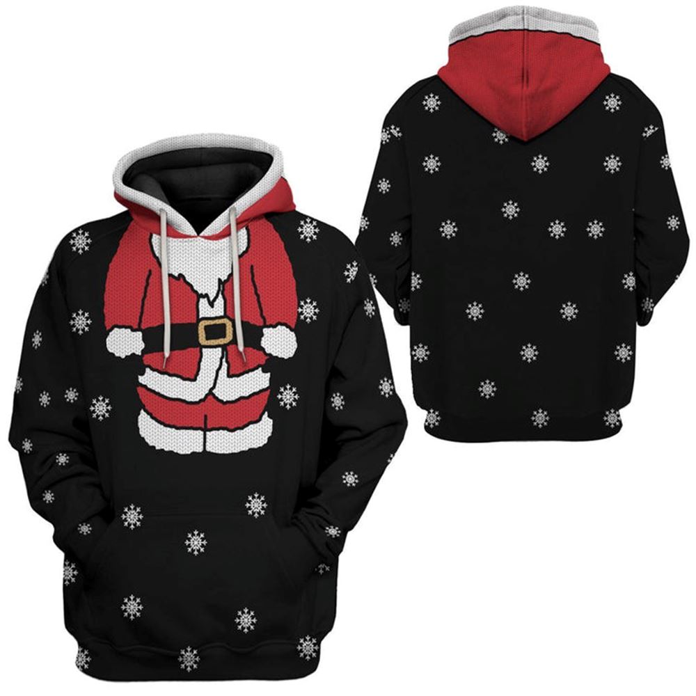 Santa Claus Christmas 1 All Over Print 3D Hoodie For Men And Women, Christmas Gift, Warm Winter Clothes, Best Outfit Christmas