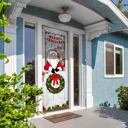 Santa Claus Door Cover - Christmas Door Cover - Christmas Outdoor Decoration