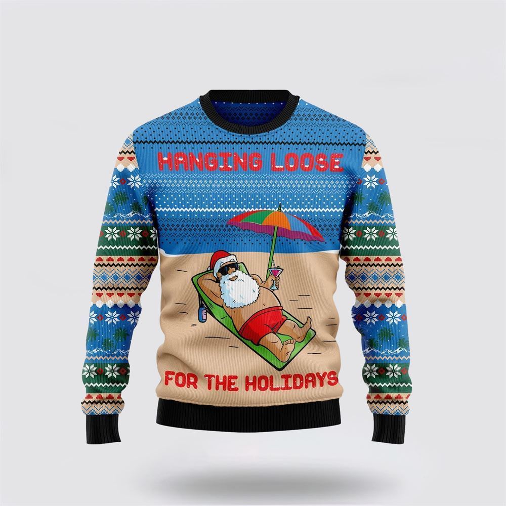 Santa Claus Holiday Ugly Christmas Sweater For Men And Women, Best Gift For Christmas, The Beautiful Winter Christmas Outfit