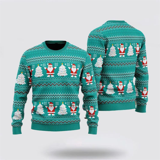 Santa Claus Joyful Holiday Ugly Christmas Sweater For Men And Women, Best Gift For Christmas, The Beautiful Winter Christmas Outfit