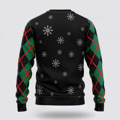 Santa Claus Straight Outta North Pole Ugly Christmas Sweater For Men And Women, Best Gift For Christmas, The Beautiful Winter Christmas Outfit