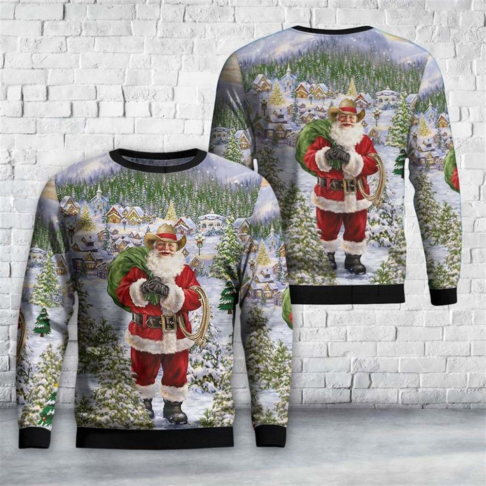 Santa Claus Ugly Christmas Sweater For Men And Women, Best Gift For Christmas, The Beautiful Winter Christmas Outfit