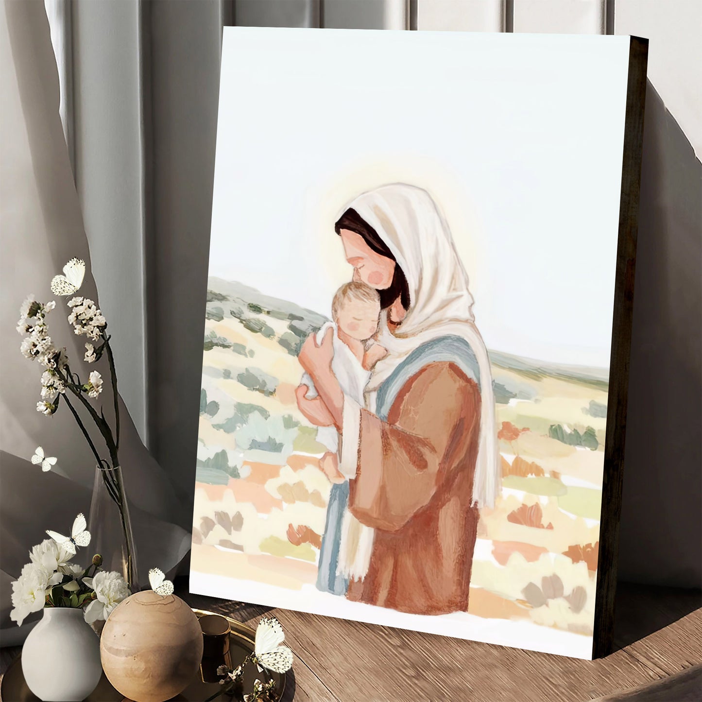Savior and Child Canvas Poster - The Savior's Love Jesus Christ - Ciaocustom