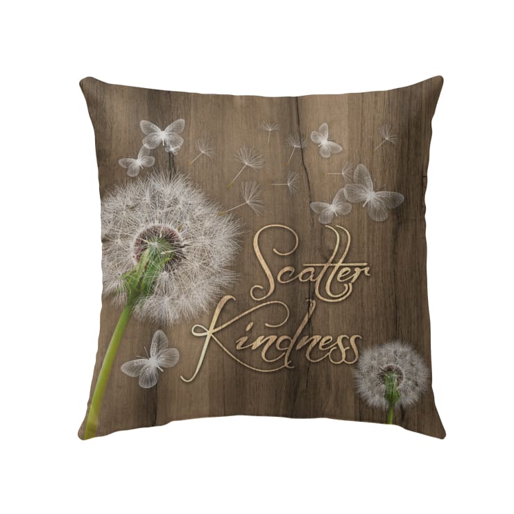 Scatter Kindness Christian Pillow