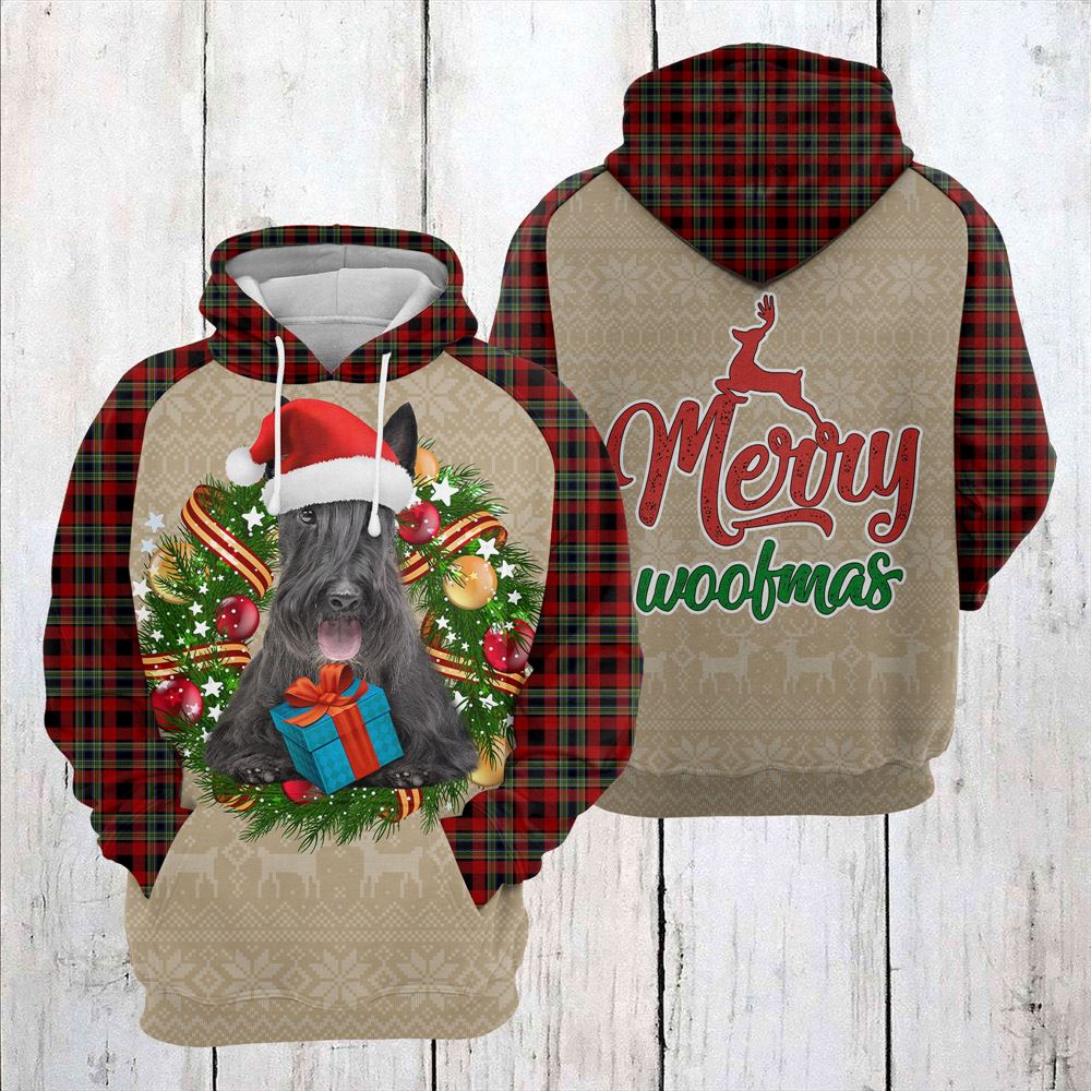 Scottish Terrier Christmas Awesome All Over Print 3D Hoodie For Men And Women, Best Gift For Dog lovers, Best Outfit Christmas