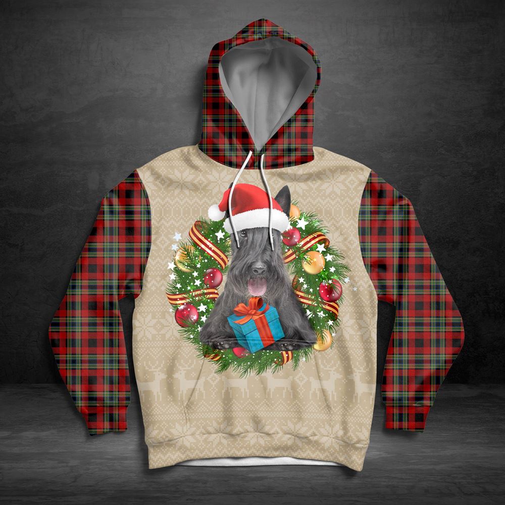 Scottish Terrier Christmas Awesome All Over Print 3D Hoodie For Men And Women, Best Gift For Dog lovers, Best Outfit Christmas