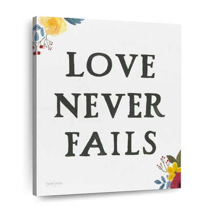 Scripture For Life Love Never Faith Wall Art Canvas - Canvas Religious Wall Art - Christian Wall Decor Living Room