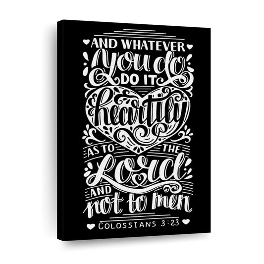 Scripture Wall Art Canvas - Canvas Religious Wall Art - Christian Wall Decor Living Room