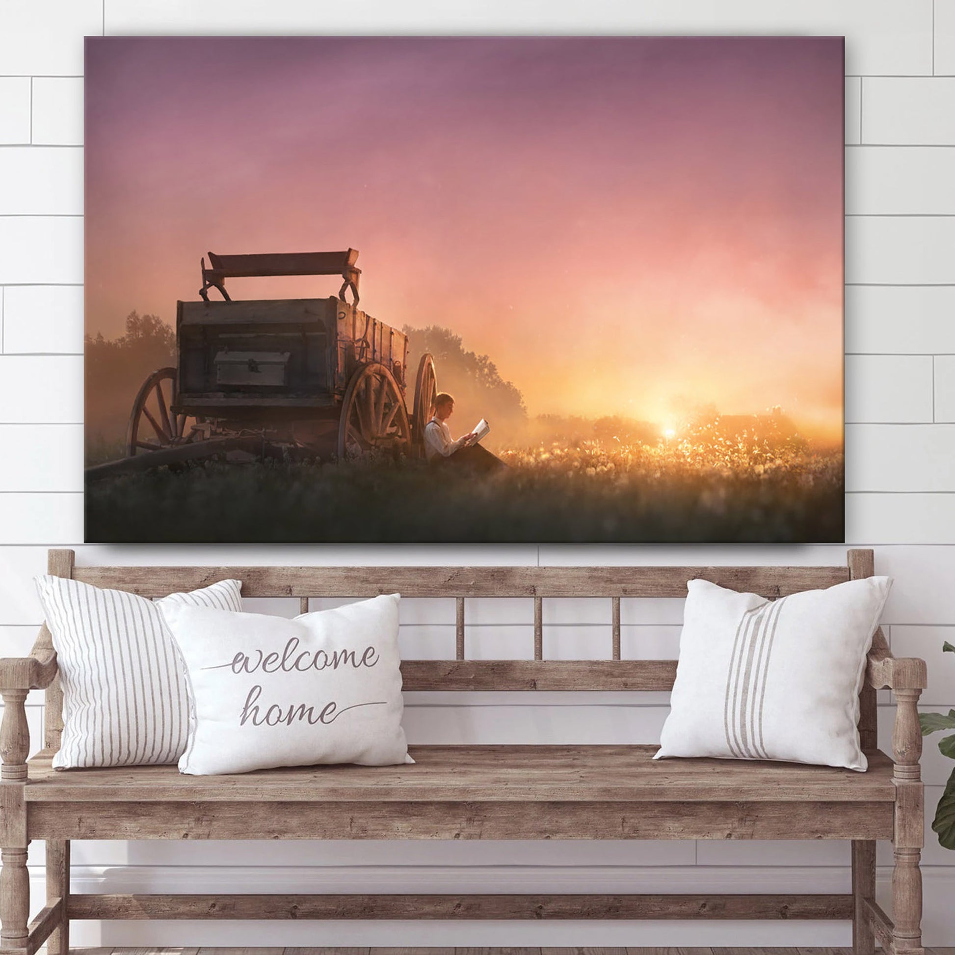 Searching For Heaven Canvas Wall Art - Jesus Christ Picture - Canvas Christian Wall Art