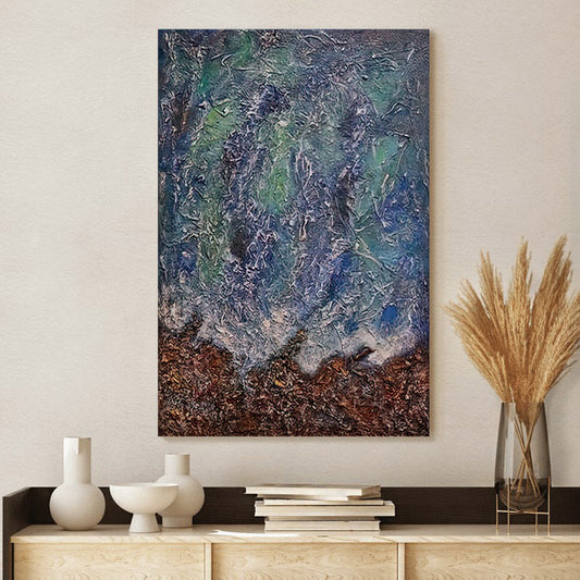 Seascape Painting Abstract Canvas Wall Art - Canvas Wall Decor - Home Decor Living Room