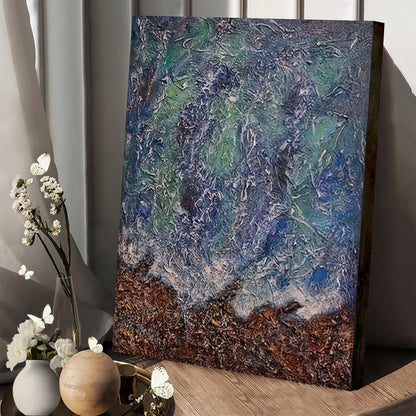 Seascape Painting Abstract Canvas Wall Art - Canvas Wall Decor - Home Decor Living Room