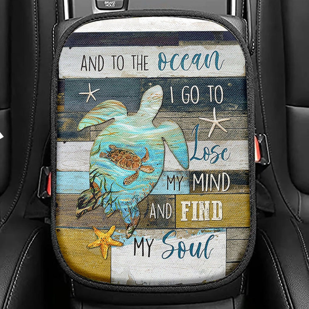 Seat Box Covers Of Christ Seat Box Cover, Christian Car Center Console Cover, Jesus Car Interior Accessories