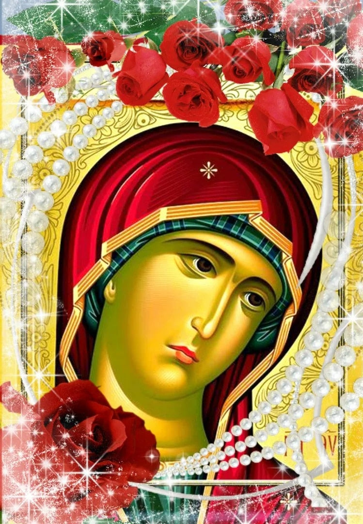 5D Diamond Painting The Mother of God - DIY Full Round Cross Stitch & Rhinestones for Home Decor