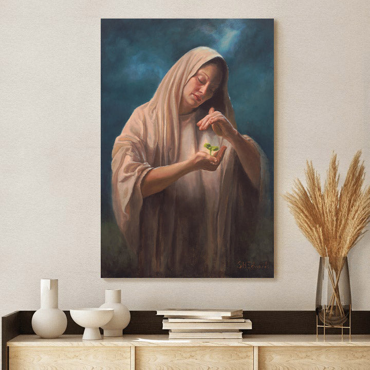 Seedling Canvas Wall Art - Jesus Canvas Pictures - Christian Canvas Wall Art