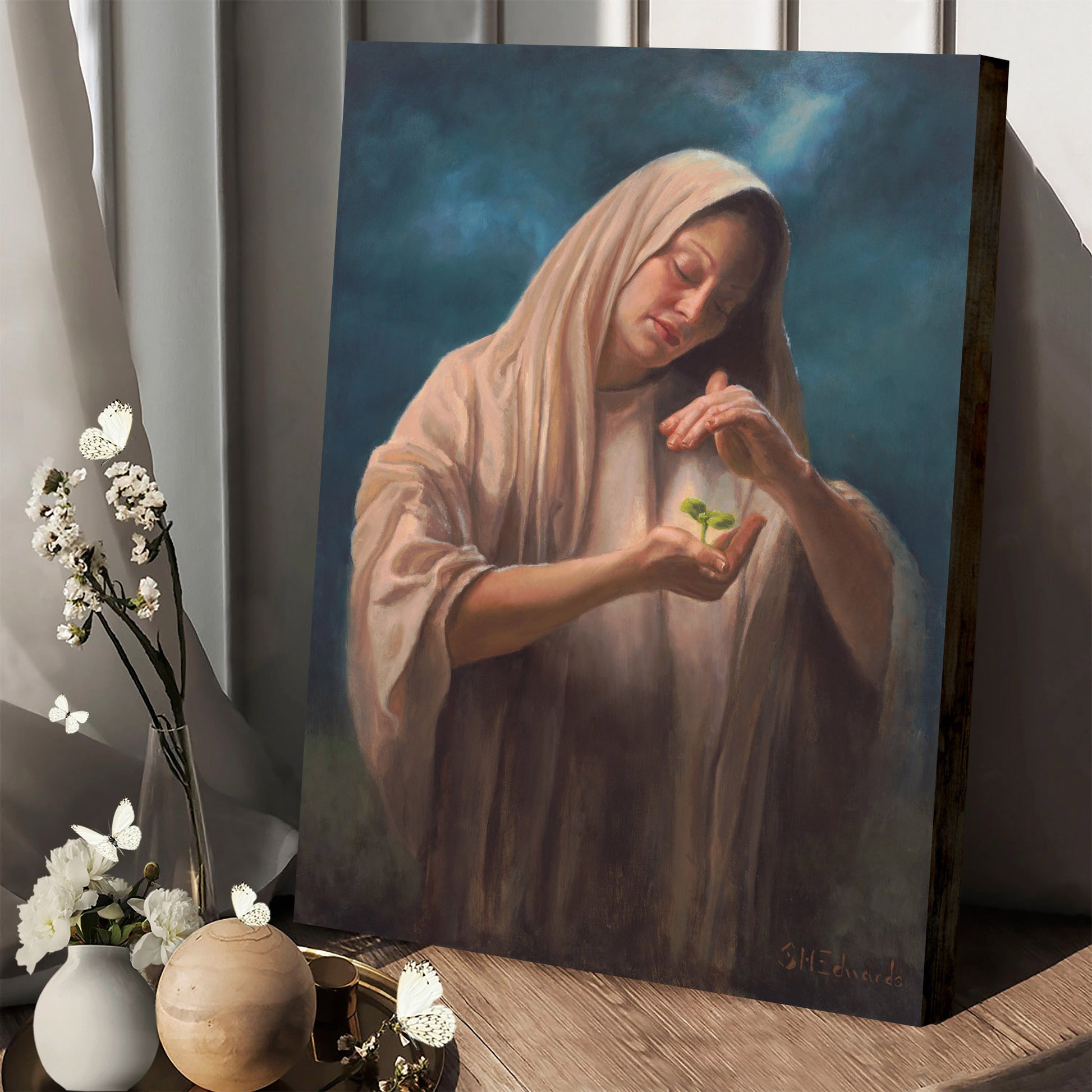 Seedling Canvas Wall Art - Jesus Canvas Pictures - Christian Canvas Wall Art