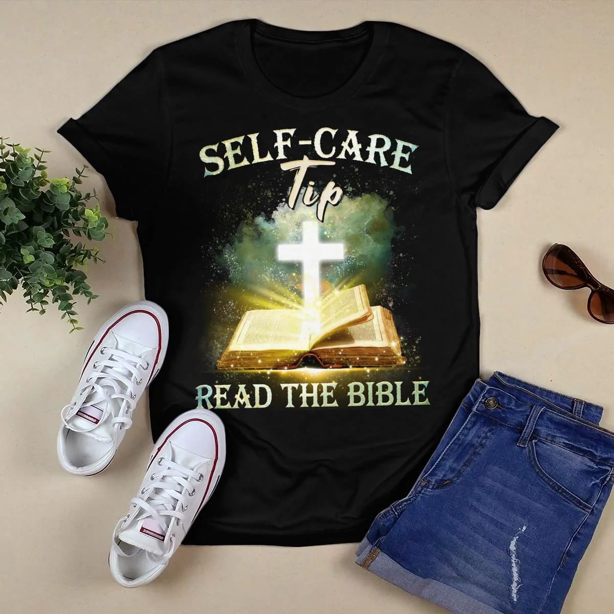 Self-Care Tip Read The Bible, God T-Shirt, Jesus Sweatshirt Hoodie, Faith T-Shirt, Christ Unisex Hoodie