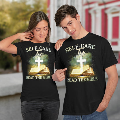 Self-Care Tip Read The Bible, God T-Shirt, Jesus Sweatshirt Hoodie, Faith T-Shirt, Christ Unisex Hoodie