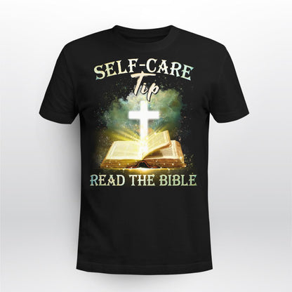 Self-Care Tip Read The Bible, God T-Shirt, Jesus Sweatshirt Hoodie, Faith T-Shirt, Christ Unisex Hoodie