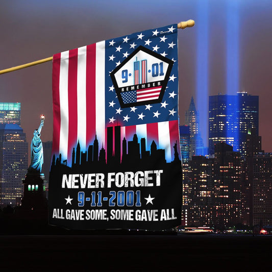 September 11th Never Forget, All Gave Some 911 Memorial American Pentagon Flag