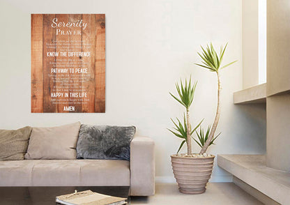 Serenity Prayer #2 'God Grant Me Serenity' Framed Canvas Wall Art