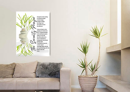 Serenity Prayer #7 'God Grant Me Serenity' Framed Canvas Wall Art
