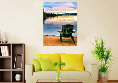 Serenity Prayer 'God Grant Me Serenity' Framed Canvas Wall Art