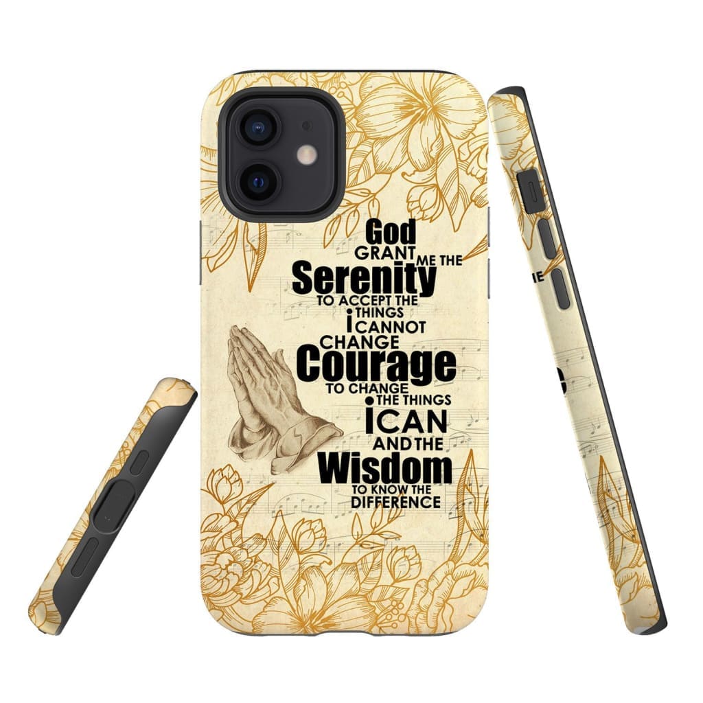 Serenity Prayer Phone Case  Christian Phone Cases - Inspirational Bible Scripture iPhone Cases